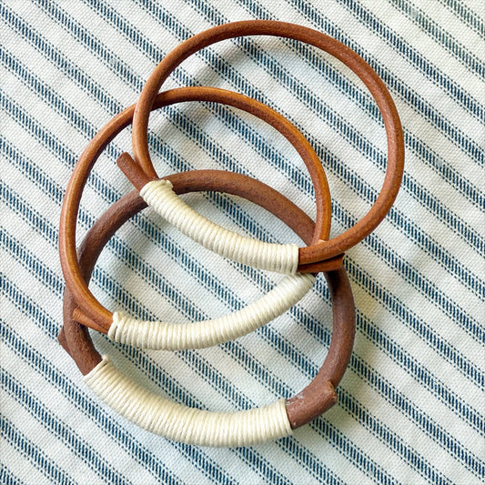 Brightside Bangles Set: Cream